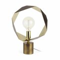 Estallar 18.7 x 14.5 x 14.5 in. Golden Geometric Halo Table or Desk Lamp ES3096348